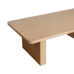 Mesa de centro Gale chapado wengué blanco