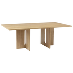 Mesa Aston enchapado en madera roble de 220x100 cm
