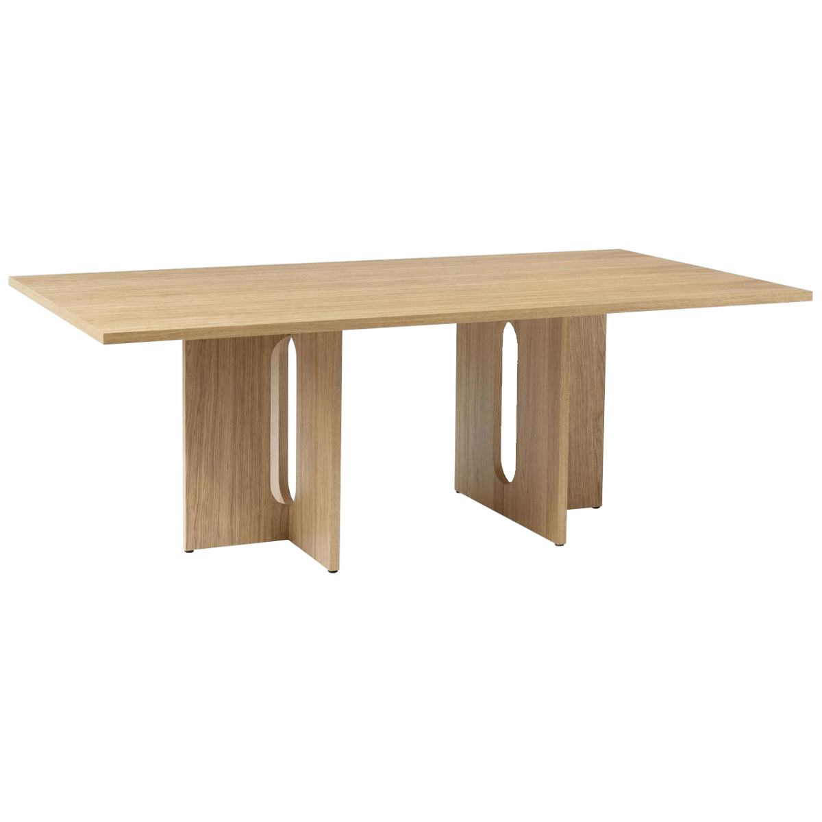 Mesa Aston enchapado en madera roble de 210x100 cm