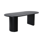Mesa Bela con tablero chapado en madera álamo negro