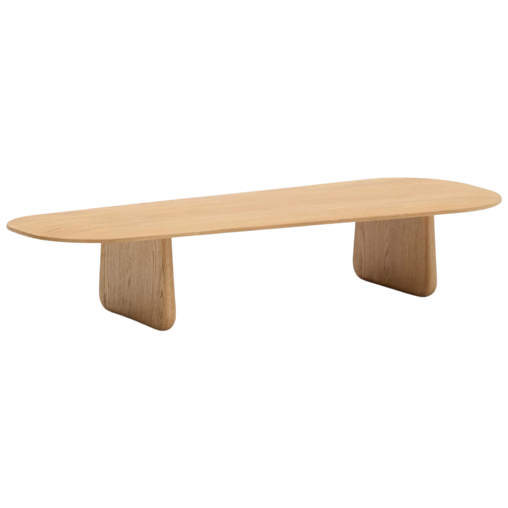 Mesa de centro Nara enchapado en roble 130 x 50 cm