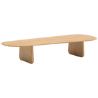 Mesa de centro Nara enchapado en roble 130 x 50 cm