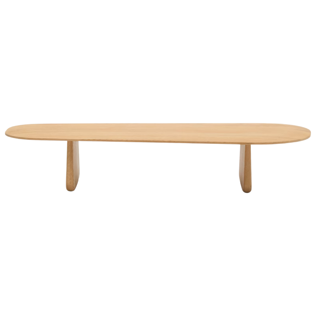 Mesa de centro Nara enchapado en roble 130 x 50 cm