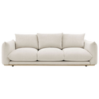 Sofá Nicola beige con patas madera (4 plazas)