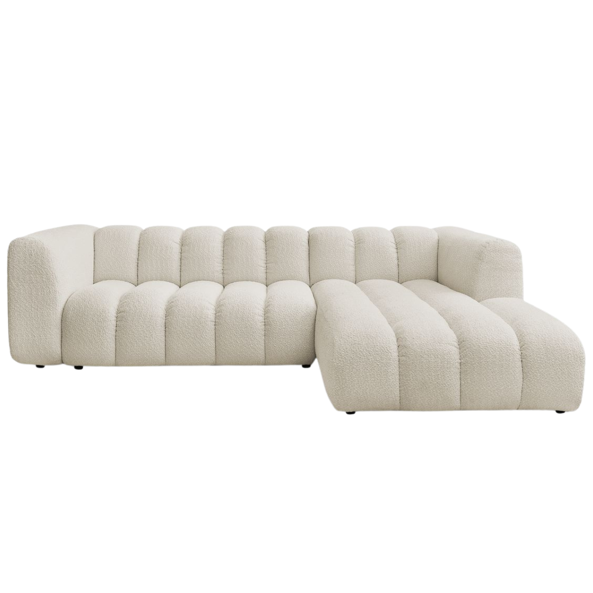 Sofá chaise lounge Palmer beige (3 plazas)