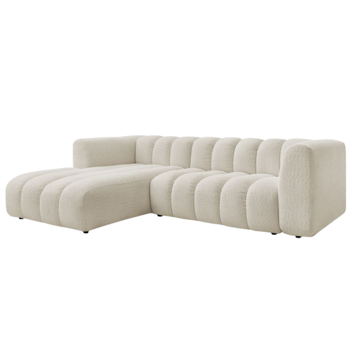 Sofá chaise lounge Palmer beige (3 plazas)