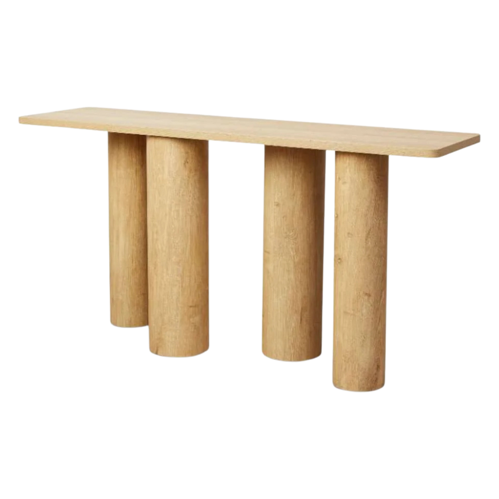 Consola Rumi enchapado en madera roble