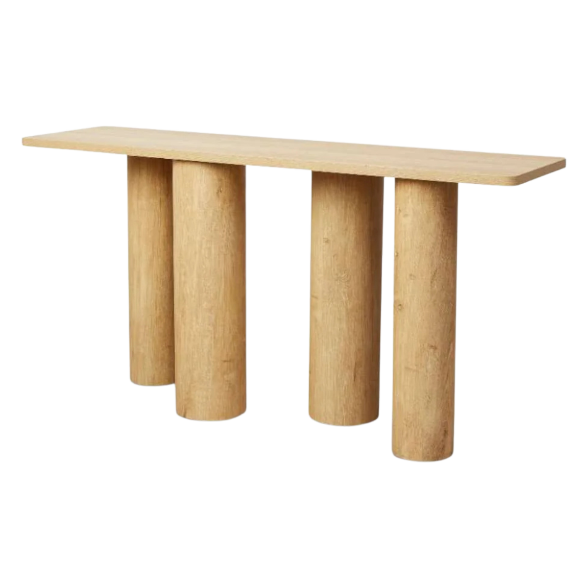 Consola Rumi enchapado en madera roble