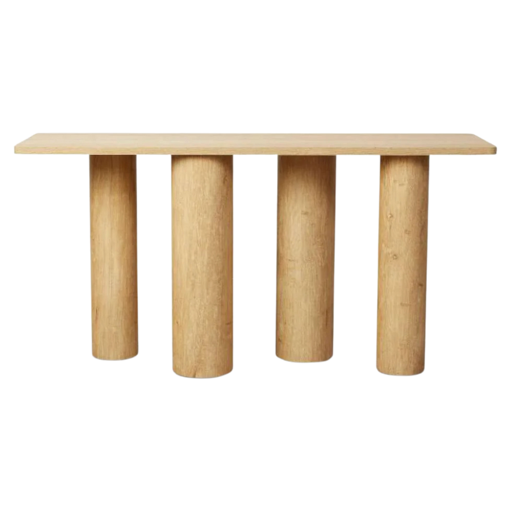 Consola Rumi enchapado en madera roble