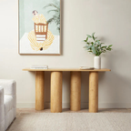 Consola Rumi enchapado en madera roble