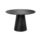 Mesa redonda Sevilla chapado madera álamo negro