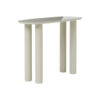Consola Aria beige con tablero de vidrio