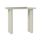 Consola Aria beige con tablero de vidrio
