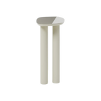 Consola Aria beige con tablero de vidrio
