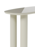Consola Aria beige con tablero de vidrio