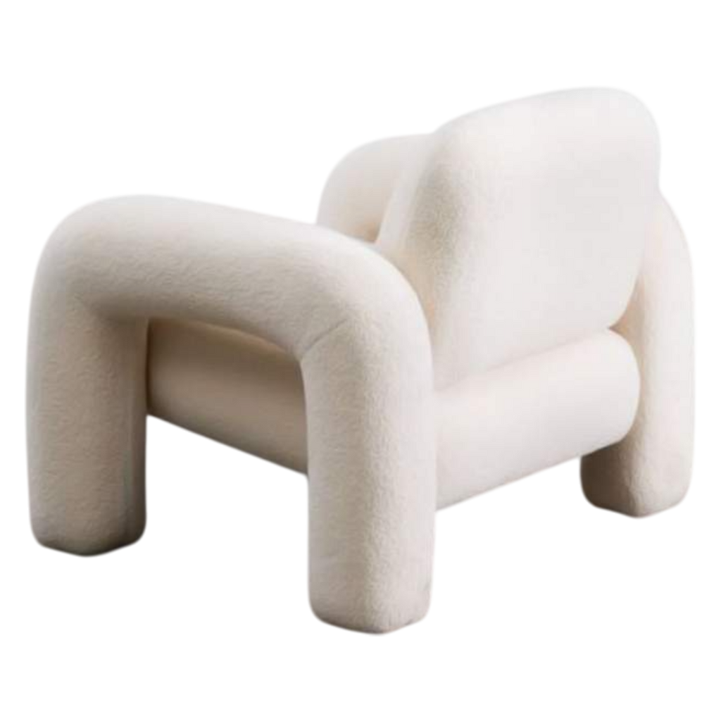 Butaca Valencia boucle blanco