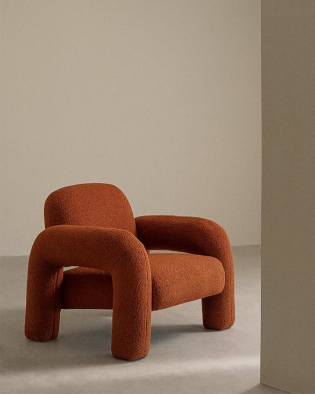 Butaca Valencia boucle blanco