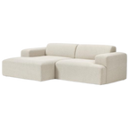 Sofá chaise lounge Luc beige
