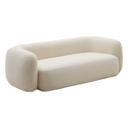 Sofá Maia blanco boucle (3 plazas)