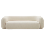 Sofá Maia blanco boucle (3 plazas)