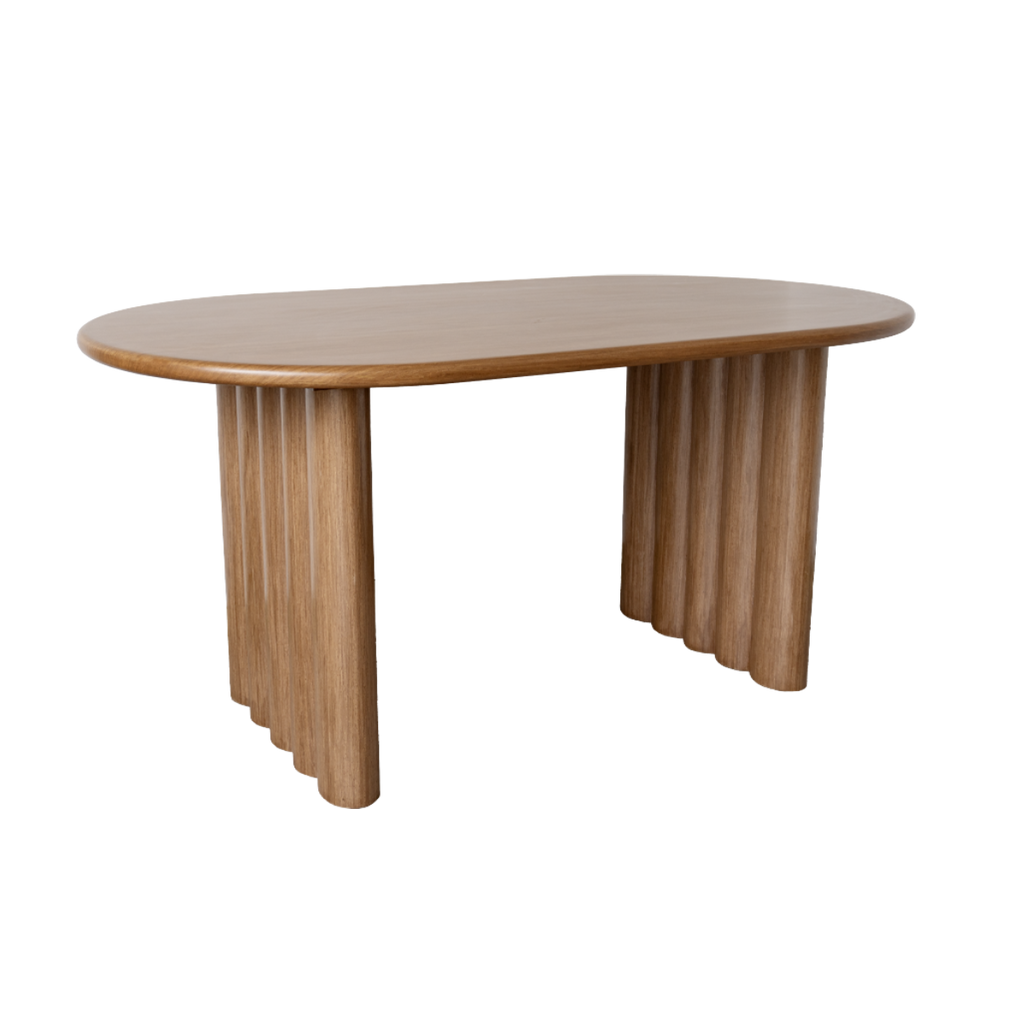 Mesa Argo chapado en madera nogal francés de 160x90 cm