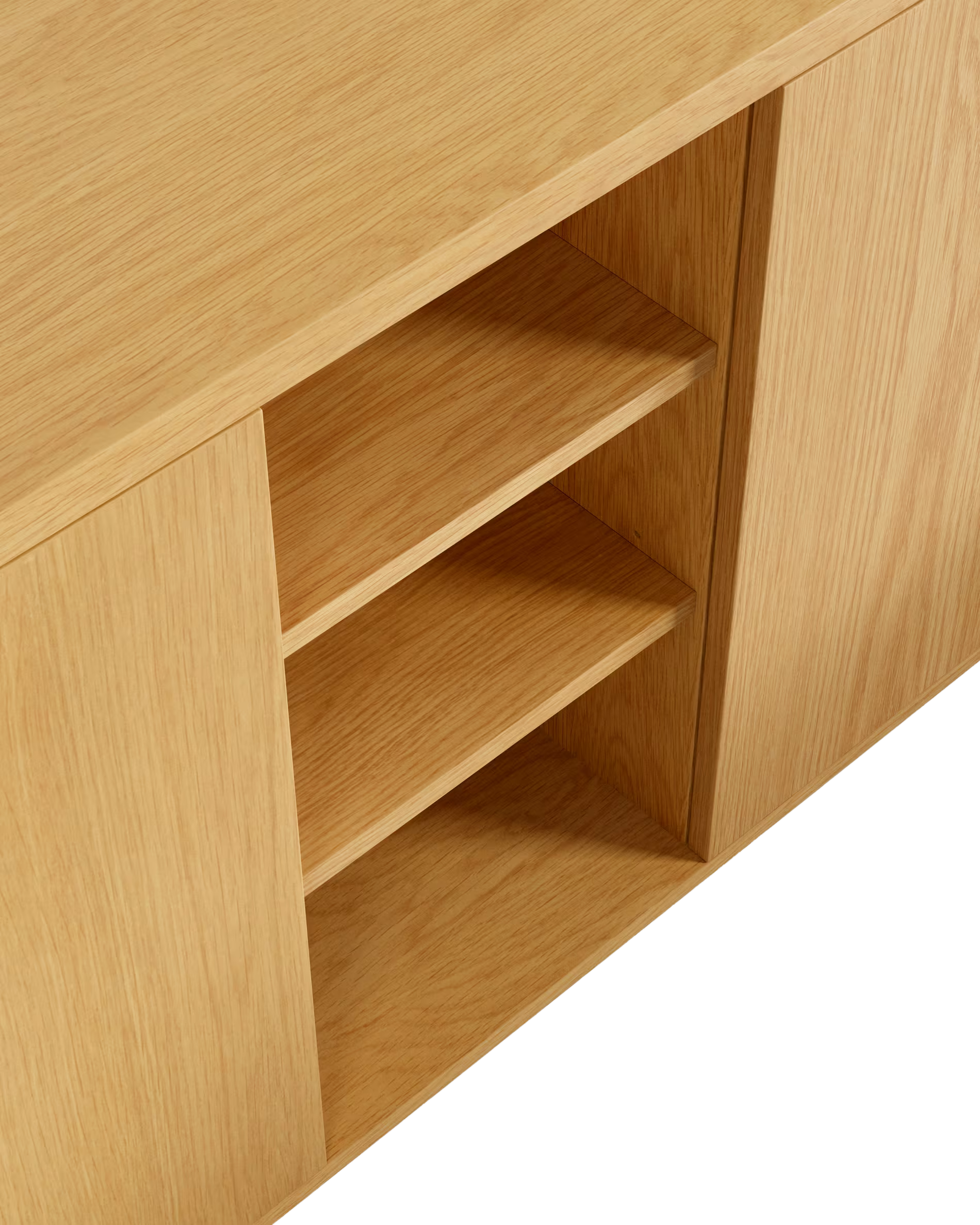 Aparador Lara 3 puertas de melamine duna 180 x 75 cm