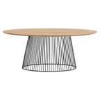 Mesa Zola con estructura metálica negro 200x100 cm