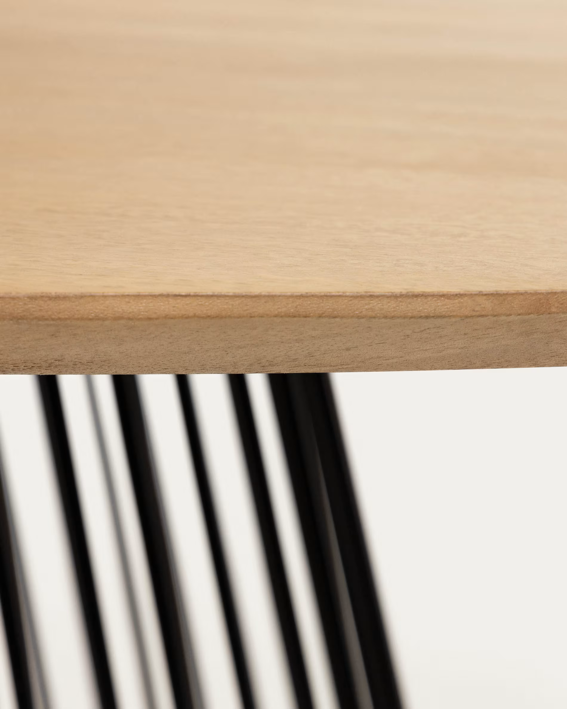 Mesa Zola con estructura metálica negro 200x100 cm