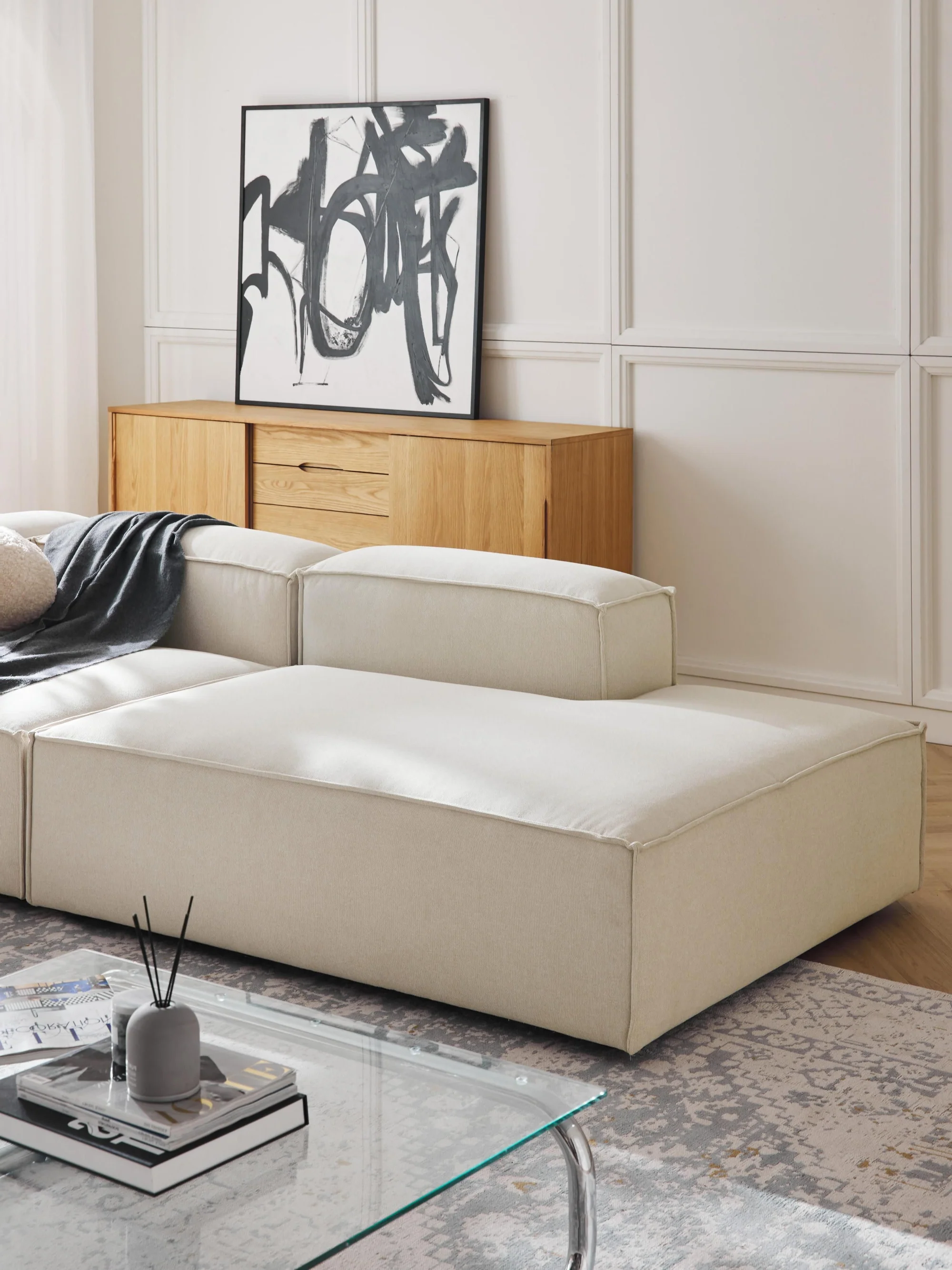 Sofá diván Tasha modular beige