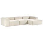 Sofá chaise lounge Tasha beige (4 plazas)