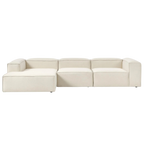 Sofá chaise lounge Tasha beige (4 plazas)