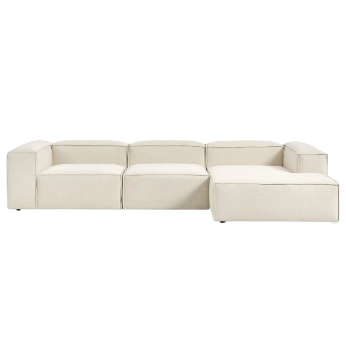 Sofá chaise lounge Tasha beige (4 plazas)