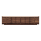 Mueble de TV Francis de melamina nogal oscuro 200 x 45 cm