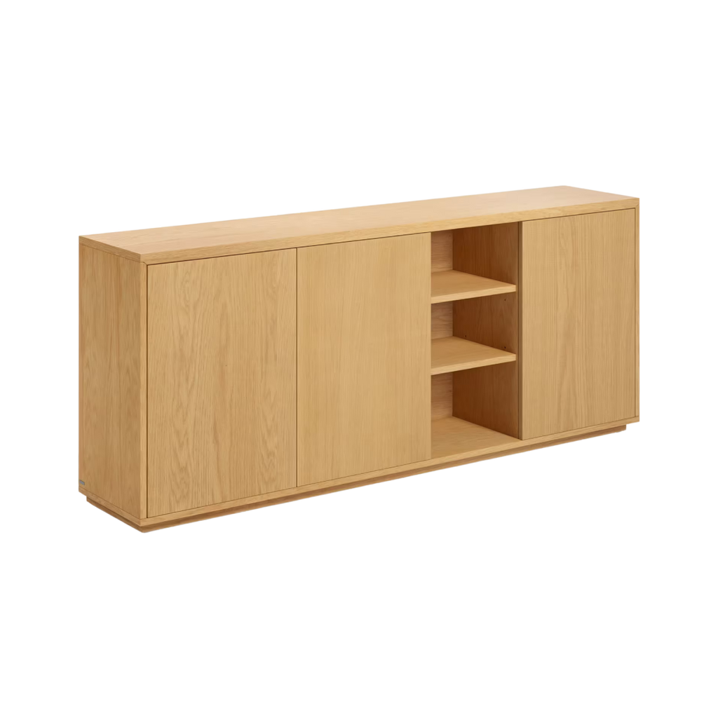 Aparador Lara 3 puertas de melamine duna 180 x 75 cm