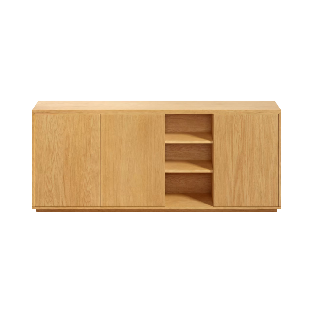 Aparador Lara 3 puertas de melamine duna 180 x 75 cm