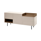 Aparador Kely de melamina con 2 puertas y 2 cajones