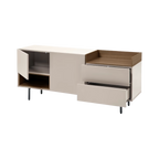Aparador Kely de melamina con 2 puertas y 2 cajones
