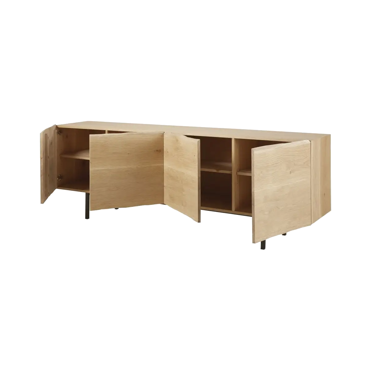 Aparador Roma de melamina con 4 puertas