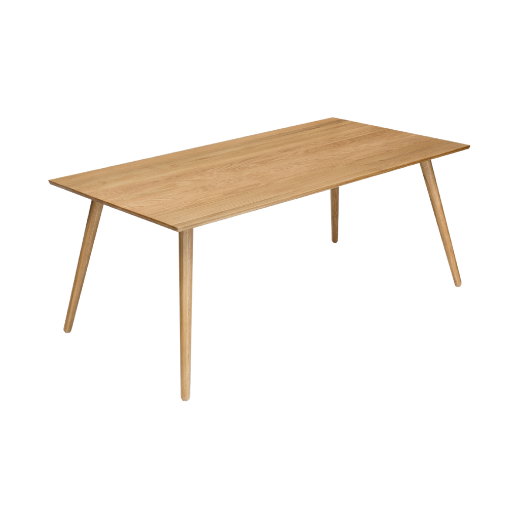Mesa Noelle chapado madera roble