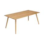 Mesa Noelle chapado madera roble
