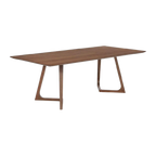 Mesa Sofia chapado en madera nogal 160x90cm