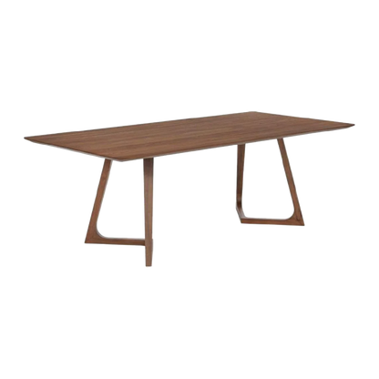 Mesa Sofia chapado en madera nogal 160x90cm