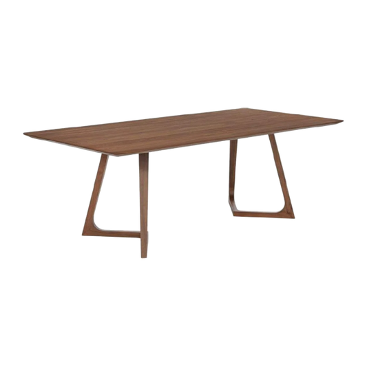 Mesa Sofia chapado en madera nogal 160x90cm