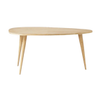 Mesa de centro Ander enchapada en madera roble blanco