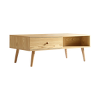 Mesa de centro Blomm de melamina con 2 cajones