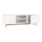 Mueble de TV Olive de melamina con patas de madera
