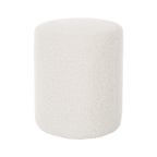 Puff Lia de tela ovejera blanco