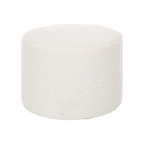 Puff Mica de tela ovejera blanco