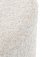 Puff Mica de tela ovejera blanco